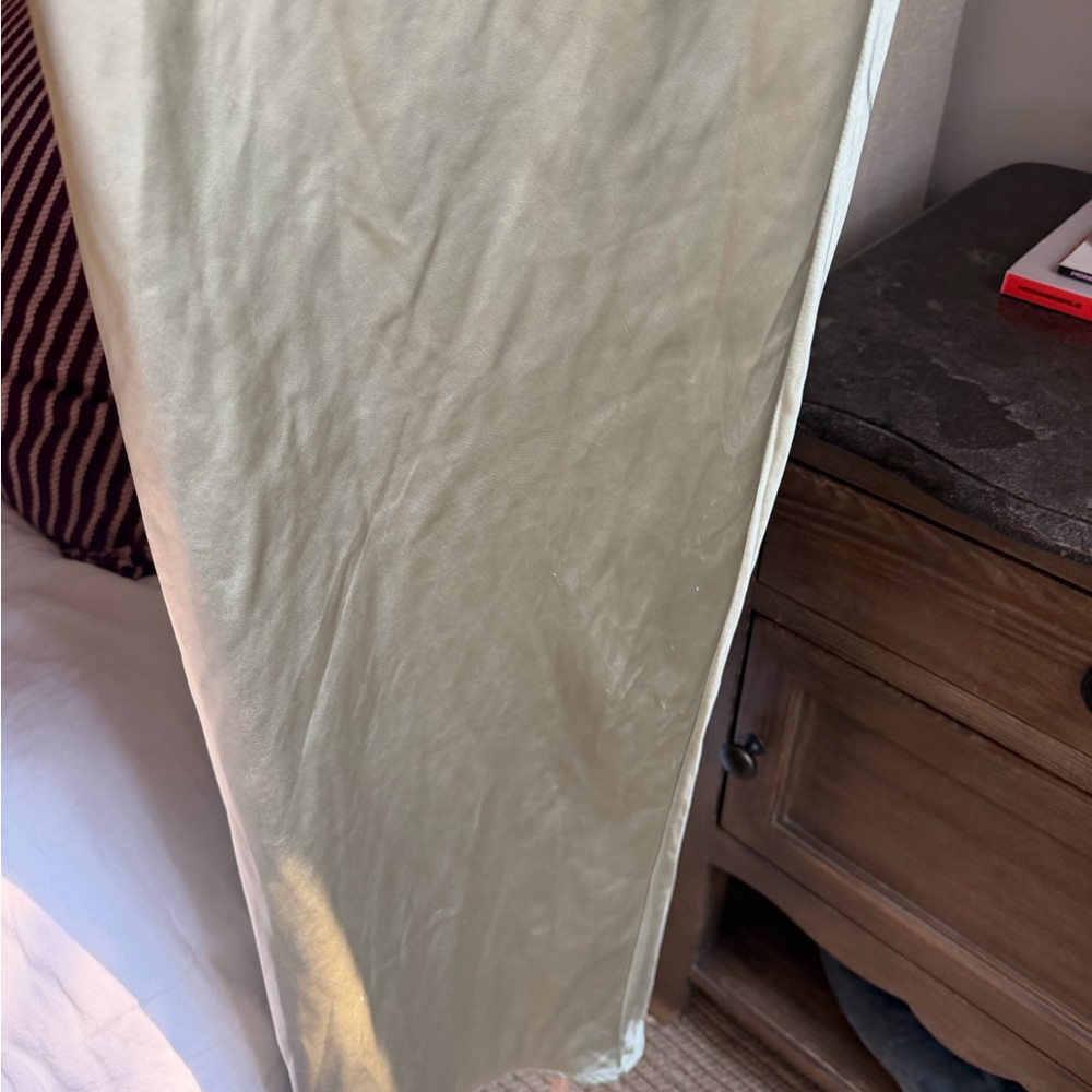 Meshki Jasmine Strapless Satin Maxi Dress - Sage Size S NWT - Picture 3 of 8